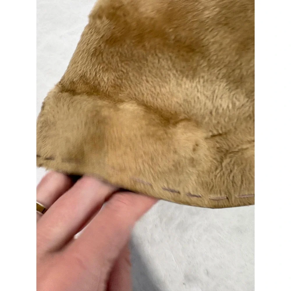Vintage Betmar New York‎ Paris Faux Fur Bucket Hat Camel Tan Aura Mid Century